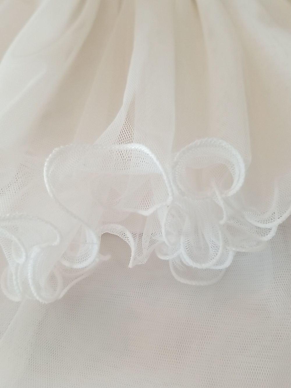 American Princess Navy and White Lace Pearl Trim Dress - Picture 5 of 8
